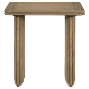 Coaster Adina Square Wood Side End Table Distressed Light Brown