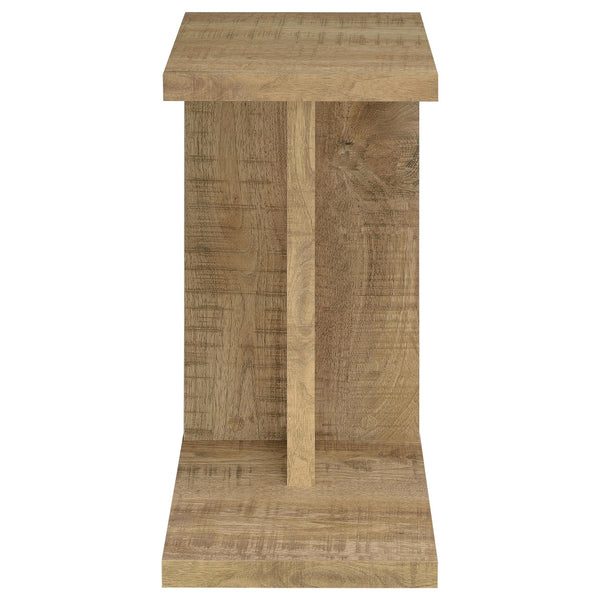 Coaster Clower Engineered Wood C-Shaped Sofa Side Table Mango