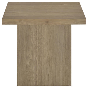Coaster Devar Square Engineered Wood Side End Table Latte