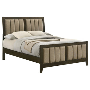 Coaster Wilkes 51-Inch Upholstered Full Bed Dark Cocoa
