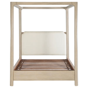 Coaster Solano 85-Inch King Canopy Bed Weathered Mango