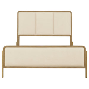 Coaster Arini 56-Inch King Panel Bed Cream & Sand Wash