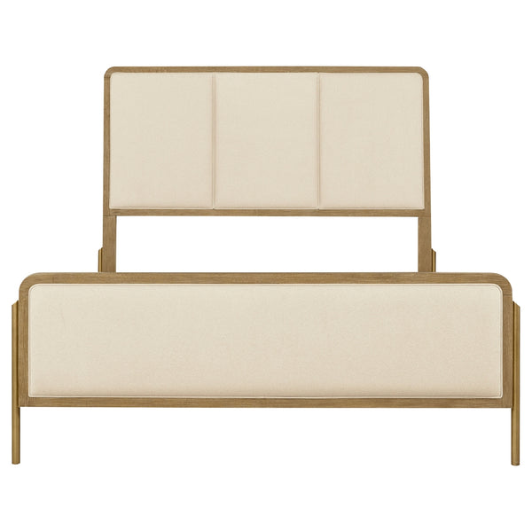 Coaster Arini 56-Inch King Panel Bed Cream & Sand Wash