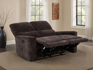 Coaster Navarro Chenille Upholstered Reclining Loveseat Dark Brown