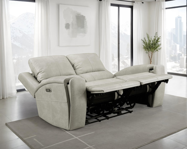 Coaster Brickston Triple Power Reclining Loveseat Grey
