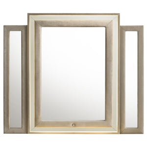 Coaster Lorient LED Dresser Mirror Ivory & Camel