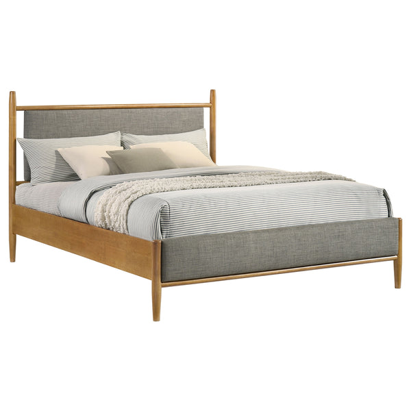 Coaster Mason 46-Inch Queen Panel Platform Bed Grey & Light Brown