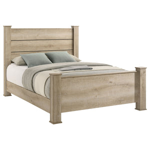 Coaster Oakglen 55-Inch Queen Panel Bed Weathered Oak