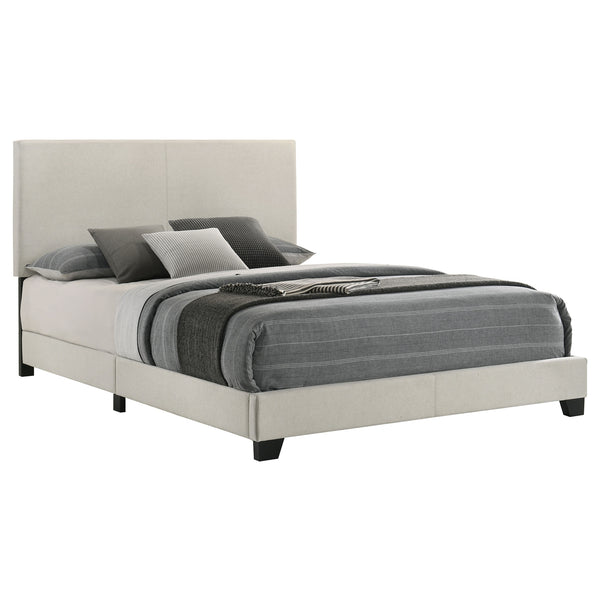 Coaster Dorian Fabric Upholstered Queen Panel Bed Cream