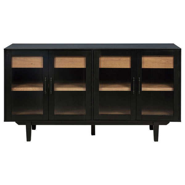 Coaster Middleton 4-Door Sideboard Server With Dual Drawers Black