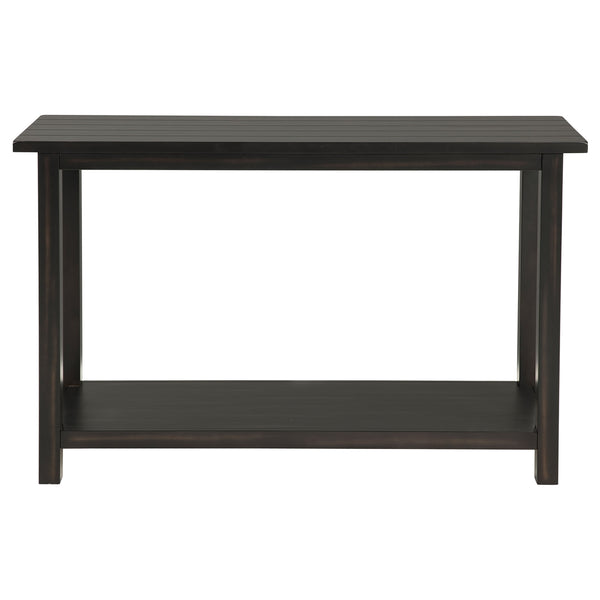 Coaster Payne Wood Entryway Sofa Console Table Java