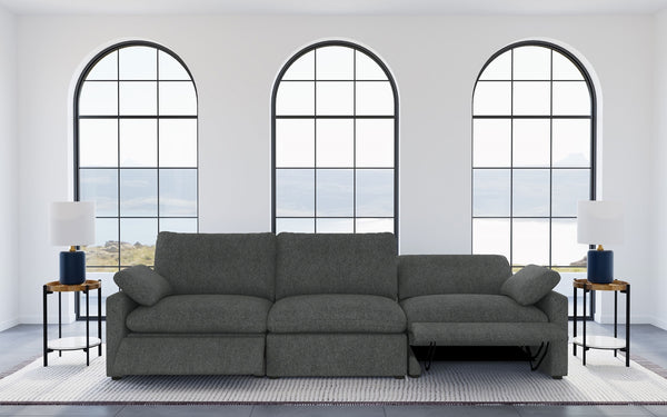 Coaster Collins Modular Power Sofa Dark Grey