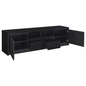 Coaster Winfield 78-Inch 2-Door Tv Stand Media Console Black