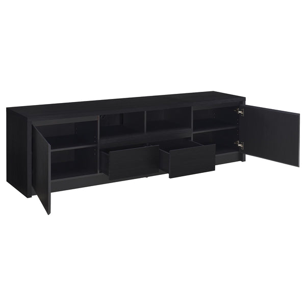 Coaster Winfield 78-Inch 2-Door Tv Stand Media Console Black