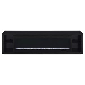 Coaster Deiter 79-Inch Tv Stand Fireplace Media Console Black