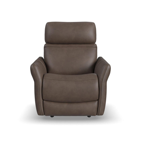 Flexsteel Zero Gravity Artemis Fabric Power Rocking Recliner with Power Headrest, Lumbar, Heat & Massage in Cappuccino