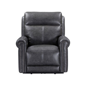 Flexsteel Zero Gravity Alexander Leather Power Recliner with Power Headrest & Lumbar in Mica