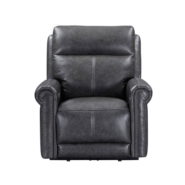 Flexsteel Zero Gravity Alexander Leather Power Recliner with Power Headrest & Lumbar in Mica