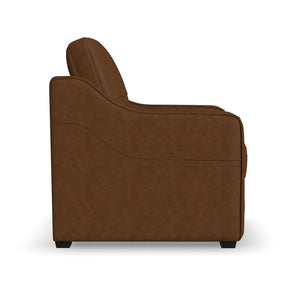Flexsteel Hudson Leather Chair in Autumn
