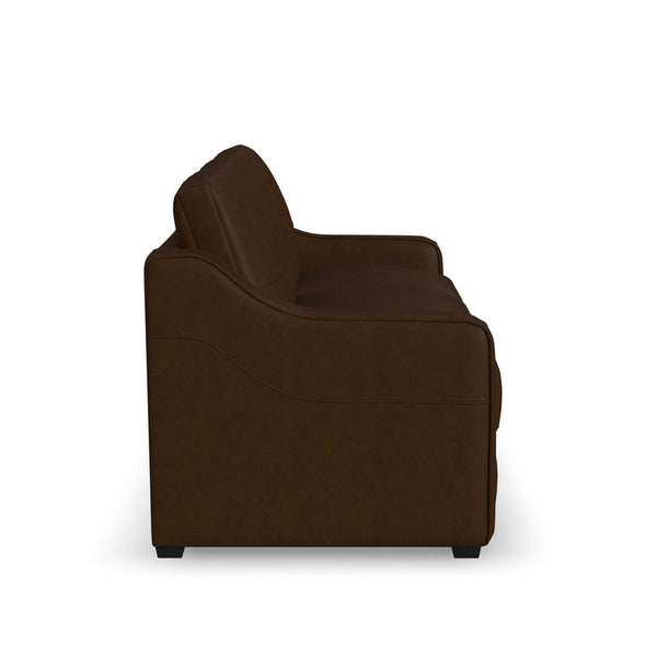 Flexsteel Hudson Leather Sofa in Woodland