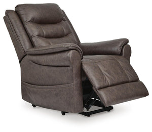 Oatman Power Lift Heat & Massage Recliner Umber