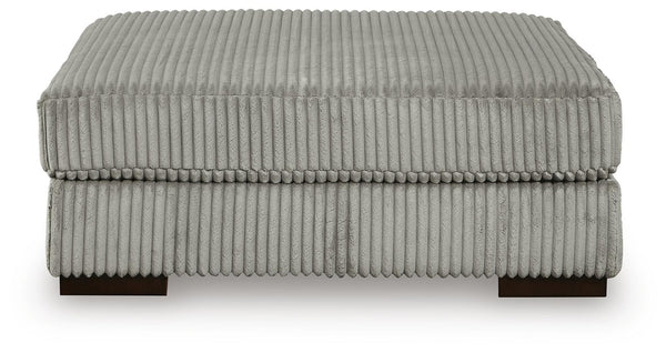 Lindyn Oversized Accent Ottoman Fog