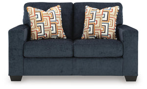 Aviemore Fabric Stationary Loveseat Ink