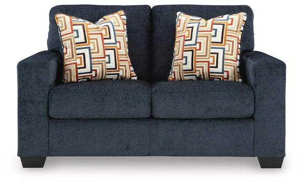 Aviemore Fabric Stationary Loveseat Ink