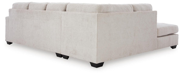 Aviemore 2-Piece Fabric Stationary Sectional with Chaise Stone