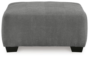 Birkdale Court Oversized Fabric Accent Ottoman Gray