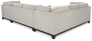 Maxon Place 3-Piece Fabric Stationary Sectional with Chaise Stone