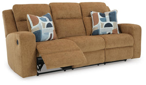 Kanlow Reclining Fabric Sofa Honey