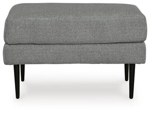 Hazela Fabric Ottoman Charcoal