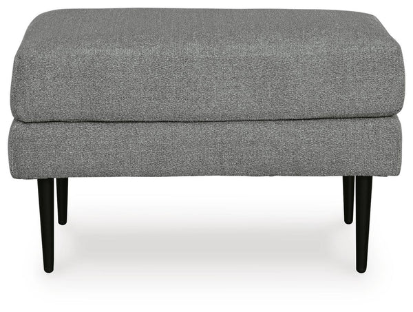 Hazela Fabric Ottoman Charcoal