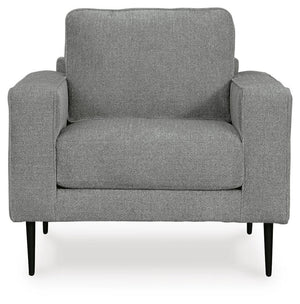Hazela Stationary Fabric Chair Charcoal