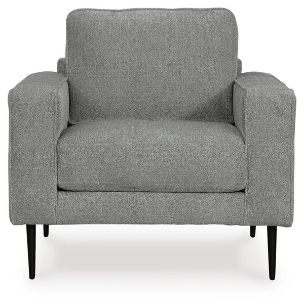 Hazela Stationary Fabric Chair Charcoal