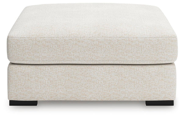 Donelson Creek Oversized Accent Ottoman Vanilla
