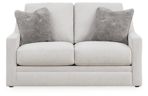 Maitelynn Fabric Stationary Loveseat Chalk