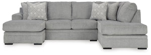 Casselbury 2-Piece Stationary Sectional with Chaise Cement