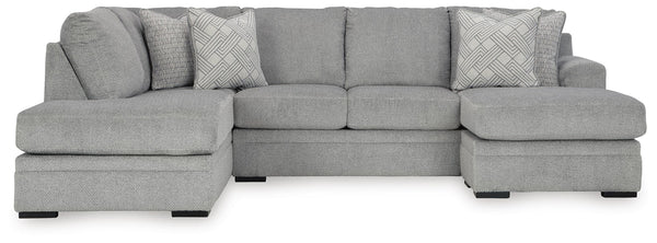 Casselbury 2-Piece Stationary Sectional with Chaise Cement