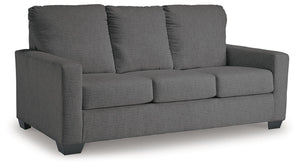 Rannis Fabric Full Stationary Sofa Sleeper Pewter