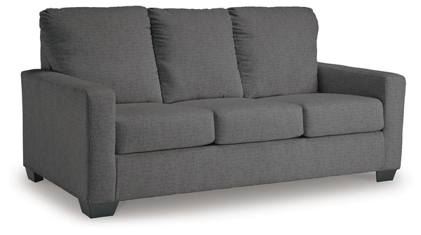 Rannis Fabric Full Stationary Sofa Sleeper Pewter