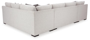 Koralynn 3-Piece Stationary Sectional with Chaise Stone
