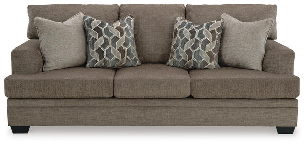 Stonemeade Queen Fabric Stationary Sofa Sleeper Nutmeg