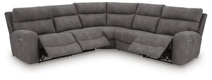 Next-Gen Durapella 5-Piece Power Reclining Zero Gravity Sectional Slate
