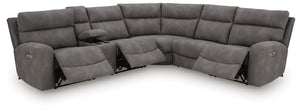 Next-Gen Durapella 6-Piece Power Reclining Zero Gravity Sectional Slate