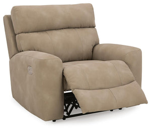 Next-Gen Zero Gravity P2 Durapella Dual-Power Adjustable Headrest Recliner Sand