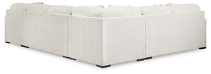 Chessington 4-Piece Fabric Sectional with Chaise Ivory