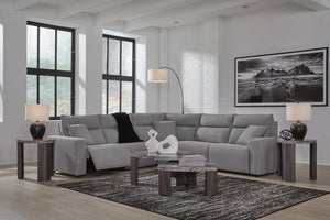 Modmax II P2 5-Piece Power Reclining Sectional Salt & Pepper
