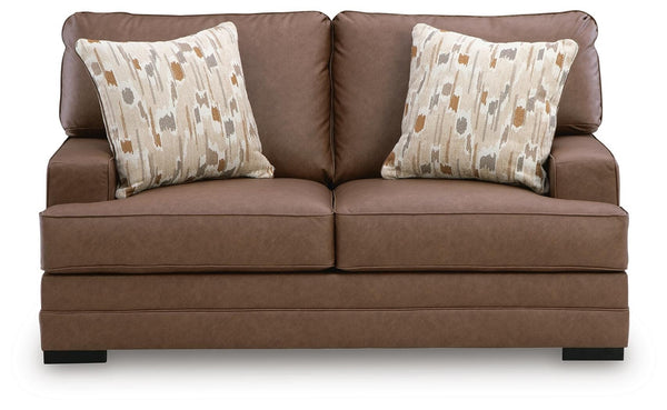 VillaCourt Stationary Loveseat Caramel